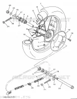 ROUE ARRIERE pour Yamaha YZ 1998