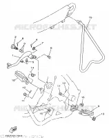 SUPPORT / REPOSE PIEDS pour Yamaha YZ 1998