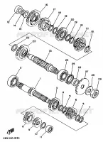 TRANSMISSION pour Yamaha YZ 1998