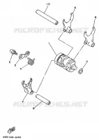 BARILLET DE SELECTION / FOURCHETTES pour Yamaha YZ 1998