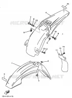 GARDE BOUE pour Yamaha YZ 1998