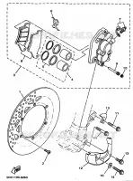 ETRIER DE FREIN AVANT pour Yamaha YZ 1998