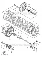 EMBRAYAGE DE DEMARREUR pour Yamaha YZ 1999