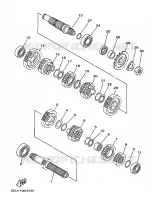 TRANSMISSION pour Yamaha YZ 1999