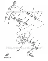 AXE DE SELECTEUR / PEDALE pour Yamaha YZ 1999