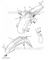 GARDE BOUE pour Yamaha YZ 1999