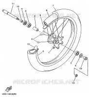 ROUE AVANT pour Yamaha YZ 1999