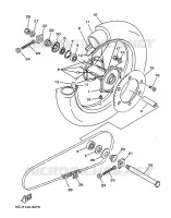 ROUE ARRIERE pour Yamaha YZ 1999
