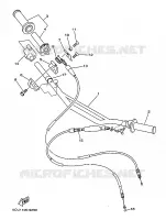 GUIDON ET CABLES pour Yamaha YZ 1999
