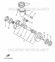 VILEBREQUIN / PISTON pour Yamaha YZ 1999