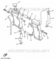 RADIATEUR / DURITES pour Yamaha YZ 1999