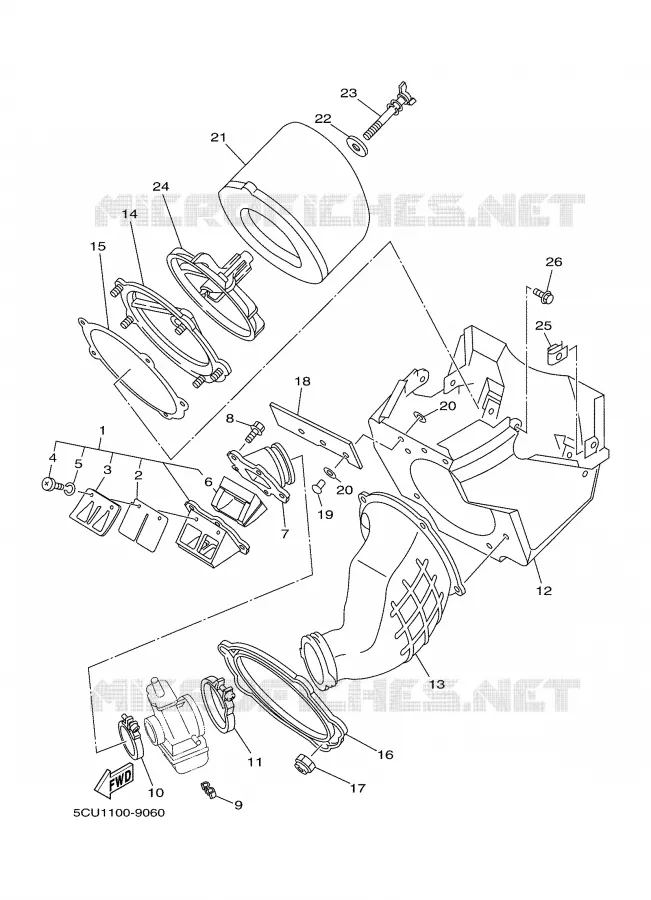 ADMISSION Yamaha MOTO 250 2000 YZ  YZ250