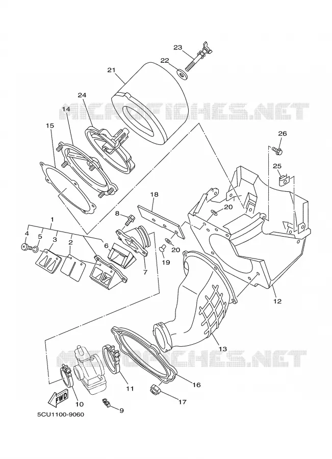 ADMISSION Yamaha MOTO 250 2000 YZ  YZ250