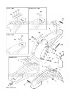 GARDE BOUE pour Yamaha YZ 2006