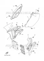 COUVERCLE LATERAL pour Yamaha YZ 2006