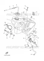 RESERVOIR A ESSENCE pour Yamaha YZ 2006