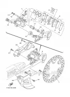 ETRIER DE FREIN ARRIERE pour Yamaha YZ 2006