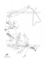 BEQUILLE / REPOSE PIEDS pour Yamaha YZ 2006