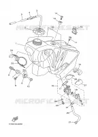 RESERVOIR A ESSENCE pour Yamaha YZ 2006