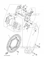 ETRIER DE FREIN AVANT pour Yamaha YZ 2006