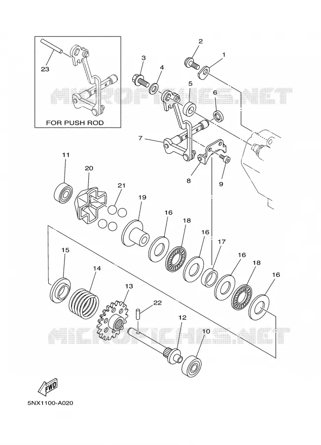 VALVE D'ECHAPPEMENT Yamaha MOTO 250 2007 YZ  YZ250