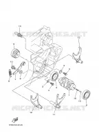 BARILLET DE SELECTION / FOURCHETTE pour Yamaha YZ 2008