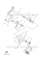 AXE DE SELECTEUR / PEDALE pour Yamaha YZ 2008