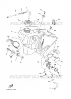 RESERVOIR A ESSENCE pour Yamaha YZ 2008