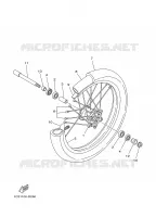 ROUE AVANT pour Yamaha YZ 2008