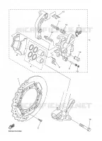 ETRIER DE FREIN AVANT pour Yamaha YZ 2008