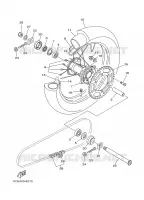 ROUE ARRIERE pour Yamaha YZ 2008