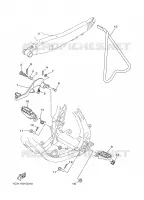BEQUILLE / REPOSE PIEDS pour Yamaha YZ 2008
