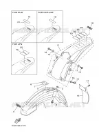 GARDE BOUE pour Yamaha YZ 2009