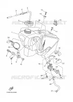 RESERVOIR A ESSENCE pour Yamaha YZ 2009