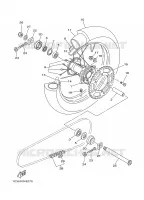 ROUE ARRIERE pour Yamaha YZ 2009