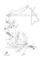 BEQUILLE / REPOSE PIEDS pour Yamaha YZ 2009