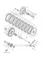 EMBRAYAGE DE DEMARREUR pour Yamaha YZ 2009