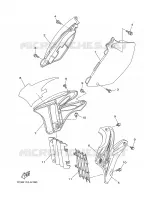 COUVERCLE LATERAL pour Yamaha YZ 2009