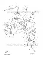 RESERVOIR A ESSENCE pour Yamaha YZ 2009