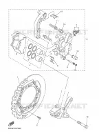 ETRIER DE FREIN AVANT pour Yamaha YZ 2009
