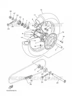 ROUE ARRIERE pour Yamaha YZ 2009