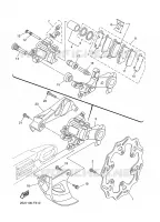 ETRIER DE FREIN ARRIERE pour Yamaha YZ 2009