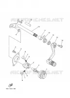 AXE DE SELECTEUR / PEDALE pour Yamaha YZF 2001