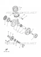 VILEBREQUIN / PISTON pour Yamaha YZF 2001