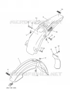 GARDE BOUE pour Yamaha YZF 2001