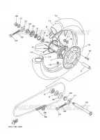 ROUE ARRIERE pour Yamaha YZF 2001