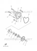 POMPE A EAU / DURITES pour Yamaha YZF 2001