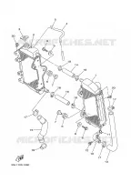 RADIATEUR / DURITES pour Yamaha YZF 2001