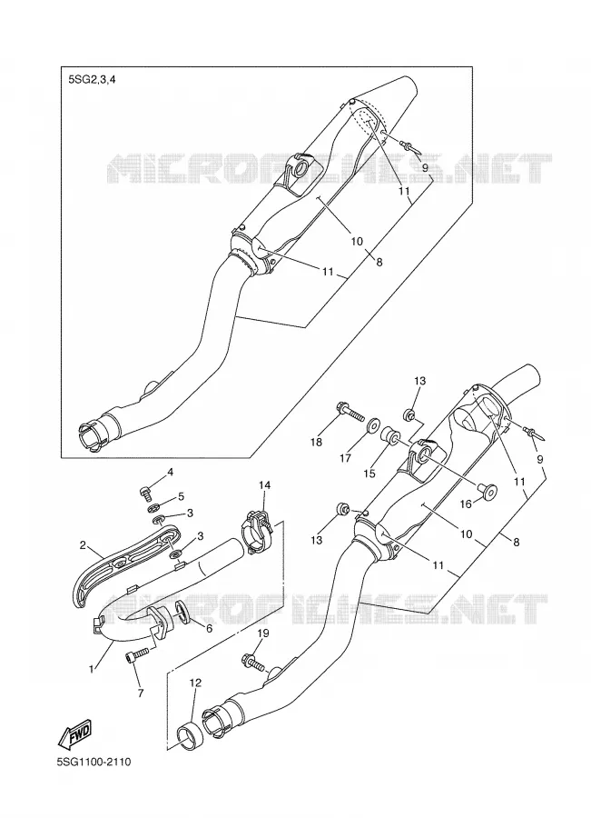 ECHAPPEMENT Yamaha MOTO 250 2002 YZF  YZ250F