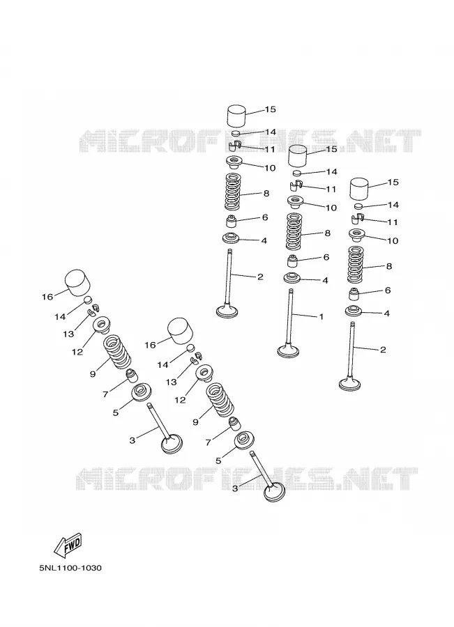SOUPAPE Yamaha MOTO 250 2002 YZF  YZ250F